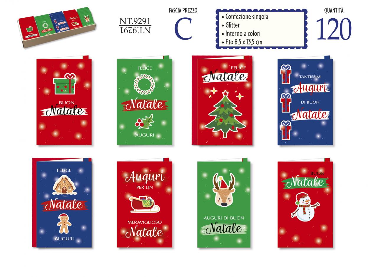 NT9291 MINI BIGLIETTI 9x14cm NATALE 40631
