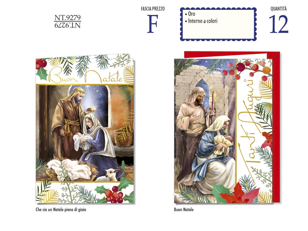NT9279 BIGLIETTI RELIGIOSI NATALE 40631