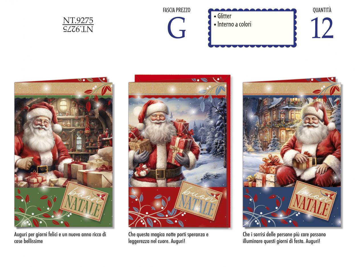 NT9275 BIGLIETTI NATALE 40631