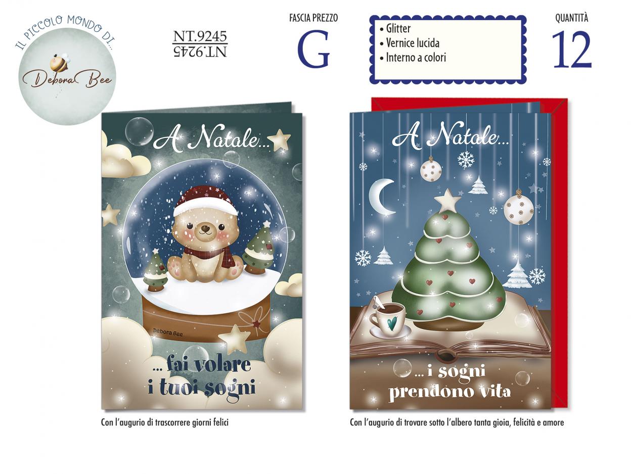 NT9245 BIGLIETTI DEBORA BEE NATALE 40631