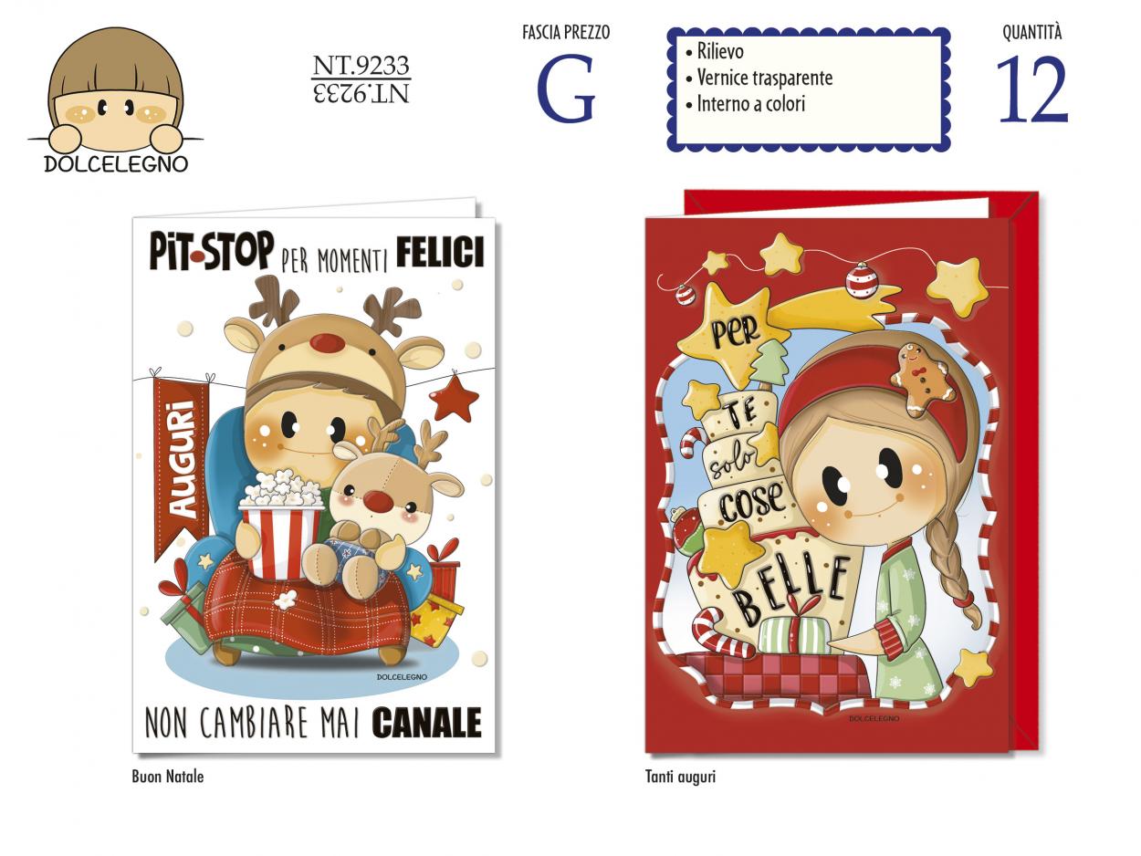 NT9233 BIGLIETTI BUBINE NATALE 40631