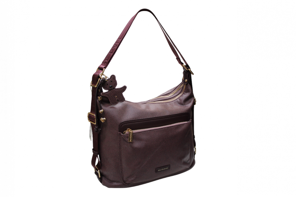 62050/BOBA13 BD SACCA/ZAINO BORDEAUX 33x32x15cm 41233