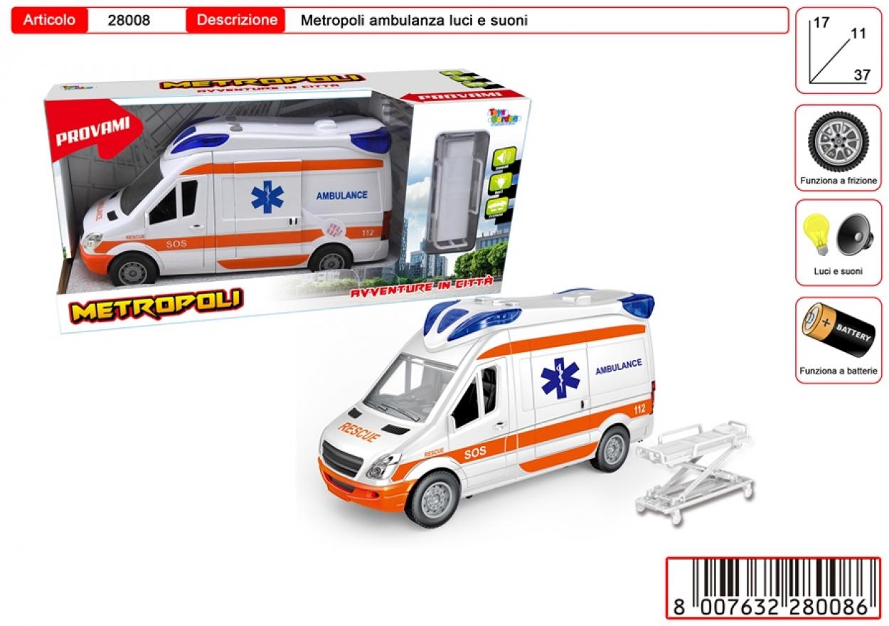 METROPOLI AMBULANZA CON BARELLA 28008 41452