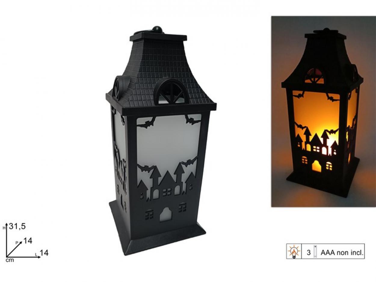 LANTERNA HALLOWEEN CON LUCE EFFETTO FUOCO 316406 40649