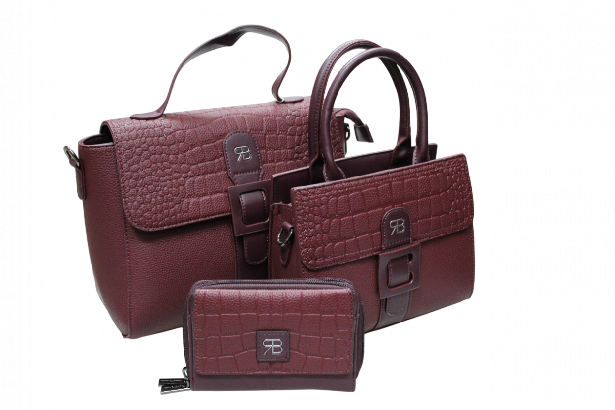 62133/SETCO3 BD L PATTA, M BAULETTO, XS PFOGLIO BORDEAUX 41233
