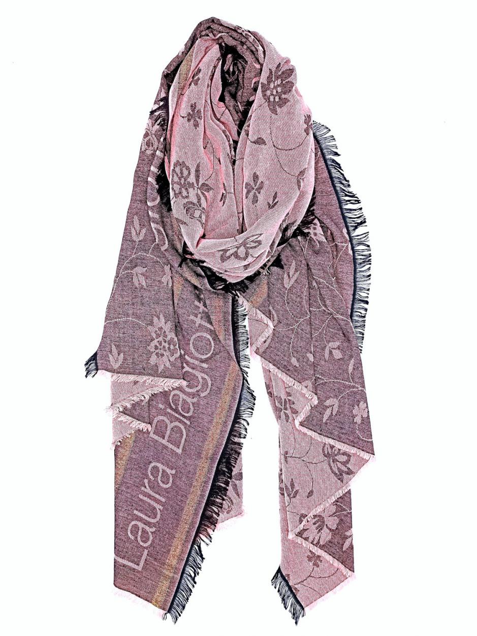 LB22W2087-028 SC DIS. FIORI LOGATO ROSA 55392