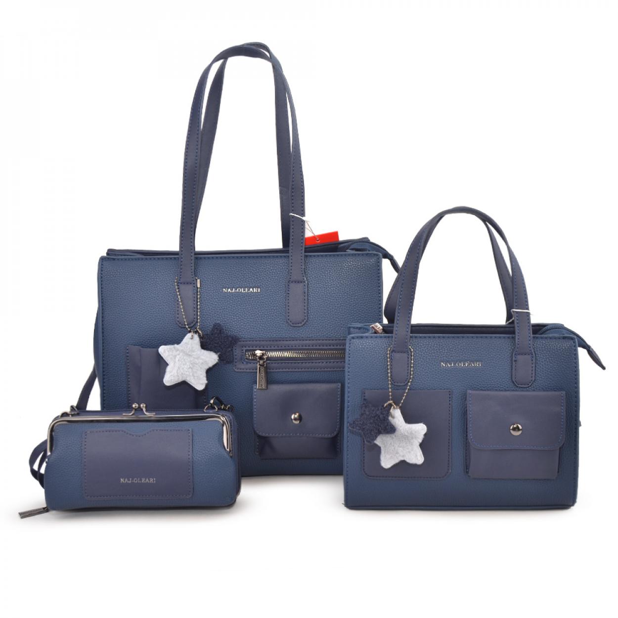 62127/SETPO BL L SHOPPING, M BAULETTO, XS PFOGLIO BLU 41233