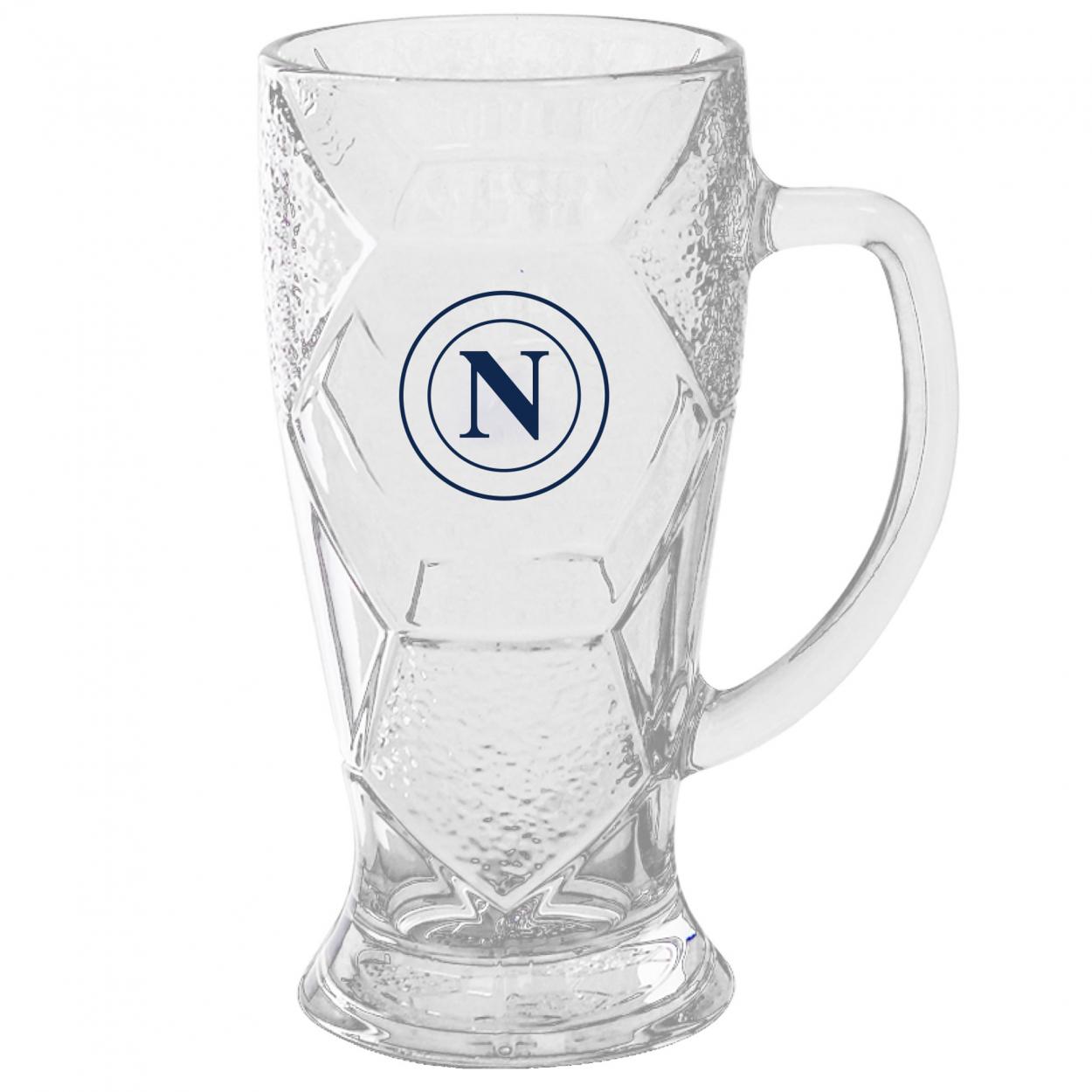 NA1350 BOCCALE BIRRA 680ml CON LOGO NAPOLI BLU SCURO 41426