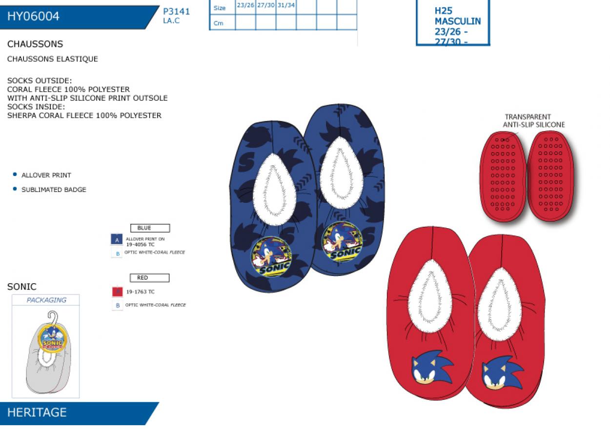 HY06004 CHAUSSONS ELASTIQUE M 40892