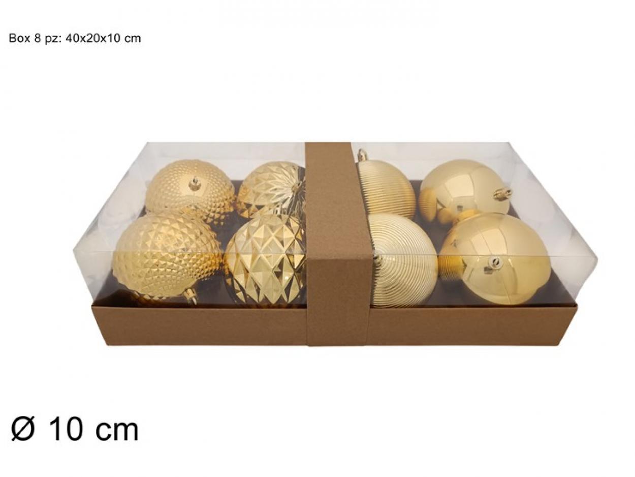 PALLE 8pz 10cm ORO 815072 40649