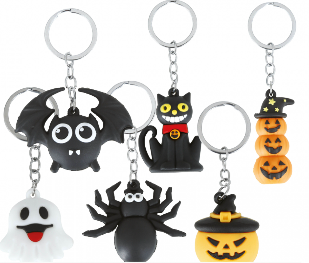 CONFEZIONE 6 POERACHIAVI HALLOWEEN 4,5cm 29149 52833