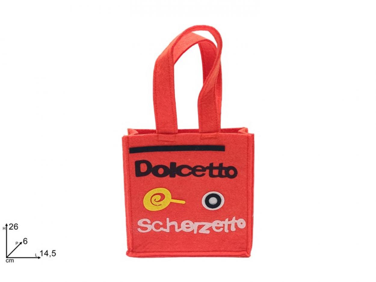 BORSETTA FELTRO DOLCETTO SCHERZETTO 321653 40649