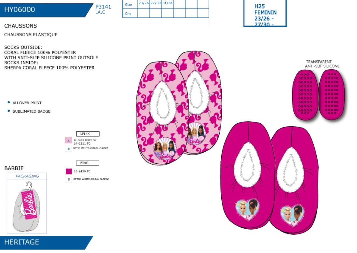 HY06000 CHAUSSONS ELASTIQUE F 40892