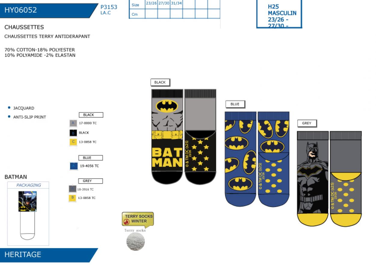 HY06052 CHAUSSETTES TERRY ANTIDERAPANT M 40892