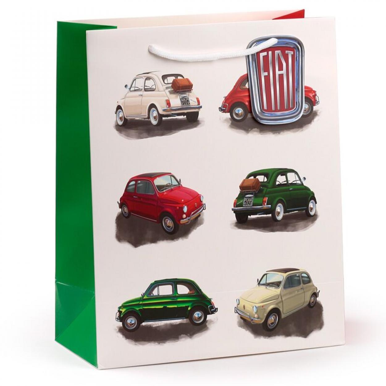 GBAG110A BUSTA REGALO FIAT 500 RETRO L 32,5x26x12,5cm 41273