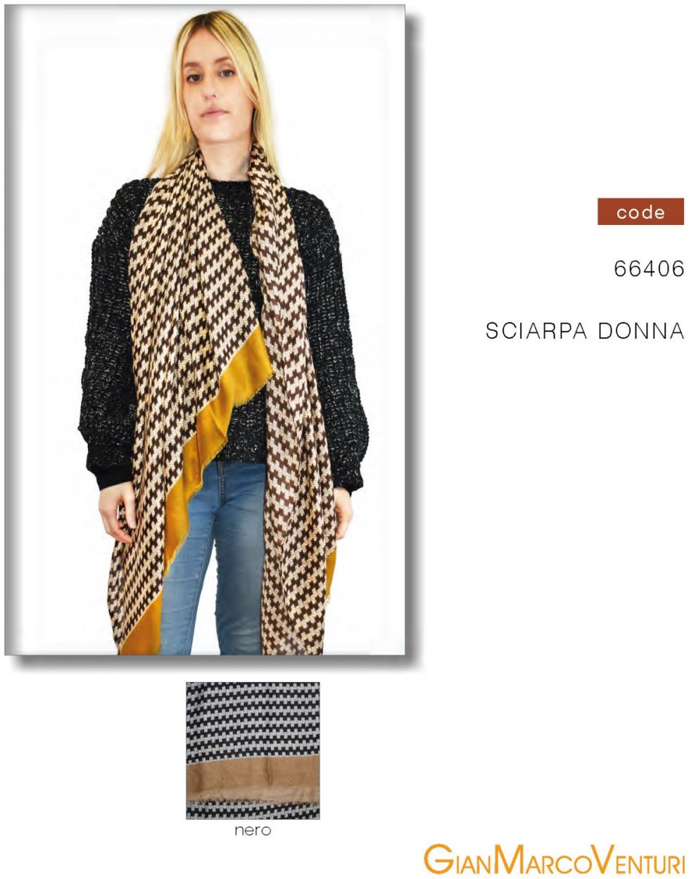 SCIARPA DONNA NERO 66406N 41100