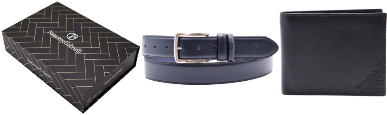 CN0IDK969/35/NG/BOX PARURE CINTURA + PF NG BLU 52248