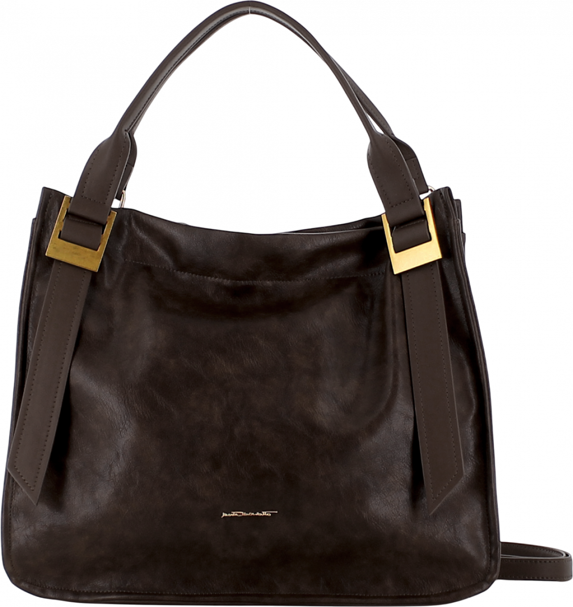 RB0038SG3 BORSA A SPALLA MM DK.BROWN 38x31x8,5cm 40627