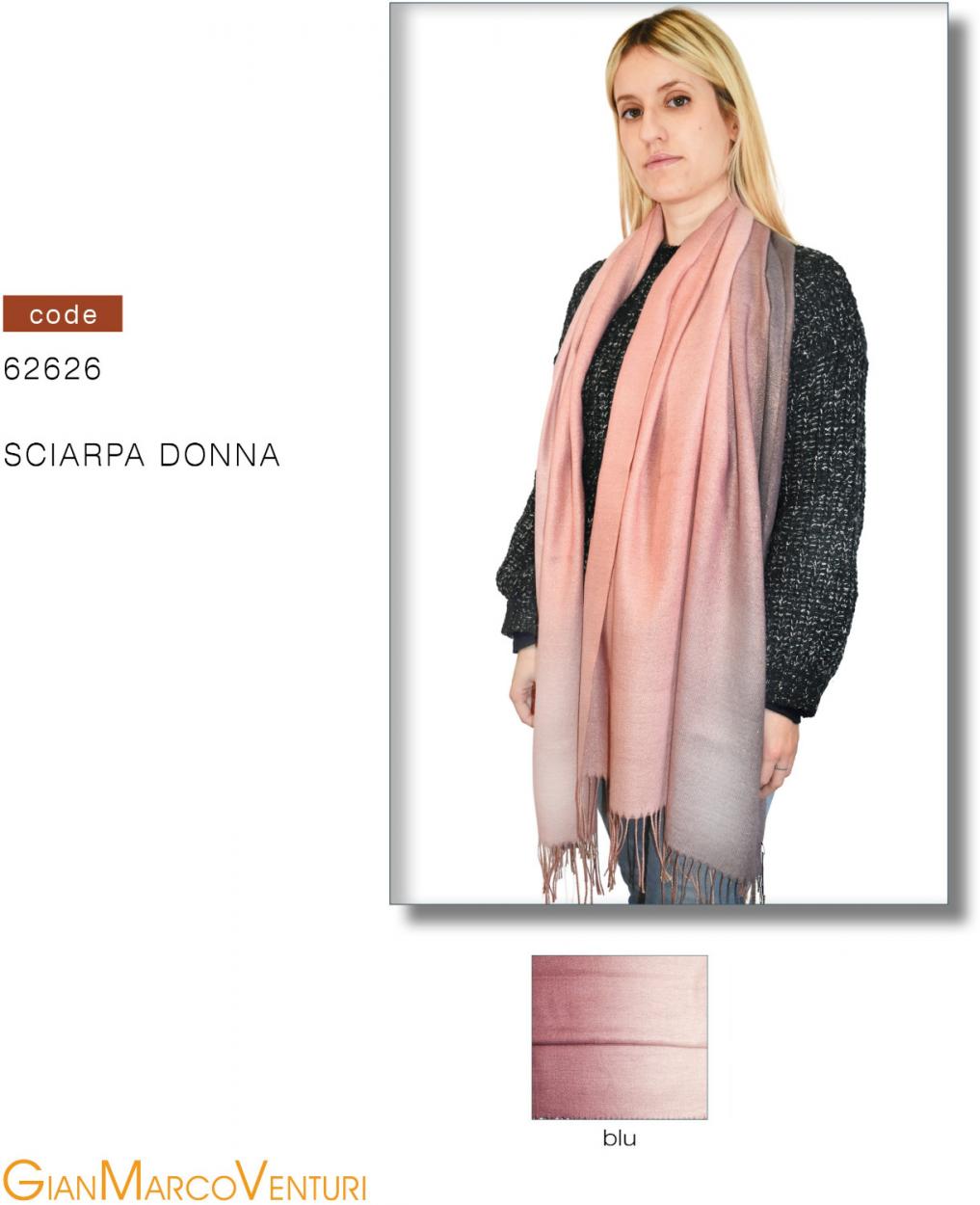 SCIARPA DONNA BLU 62626BL 41100