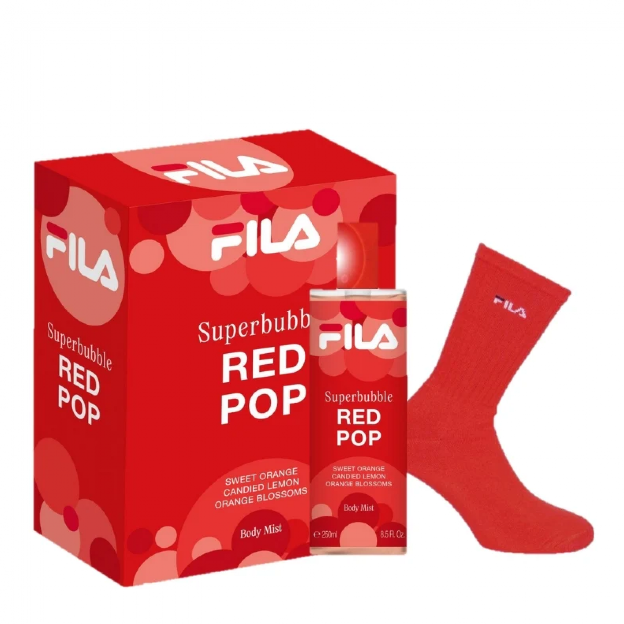 GA2247703 FILA CONFEZIONE SUPERBUBBLE PINK 1H20 RED+ SOCKS 41454