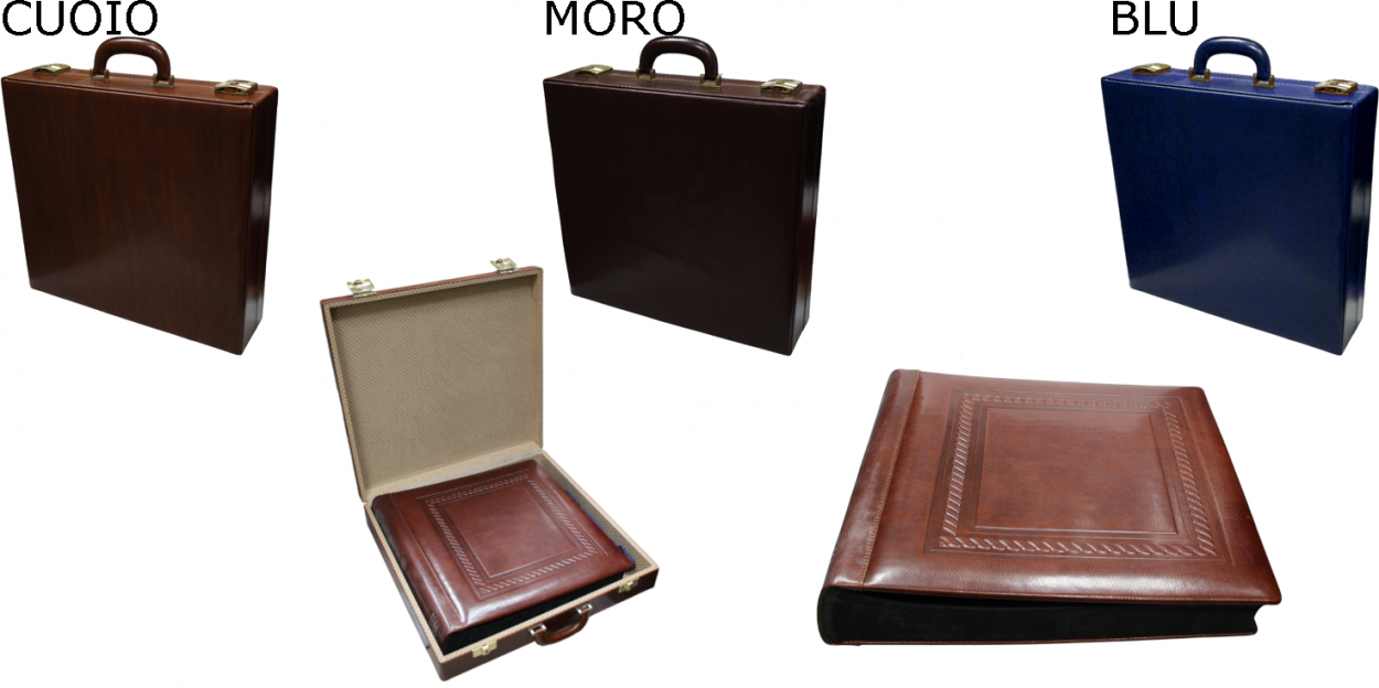 PORTAFOTO IN PELLE ART. VALIG/ALBUM 44x44cm FP/502