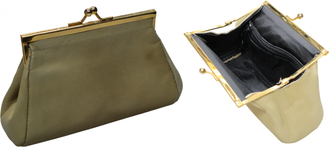 P/MONETE IN PELLE SCROCCO/123 15x10cm