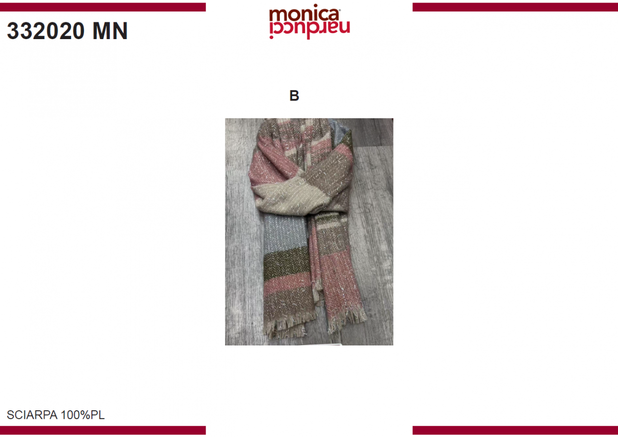 SCIARPA MONICA NARDUCCI 332020 B MN 40351