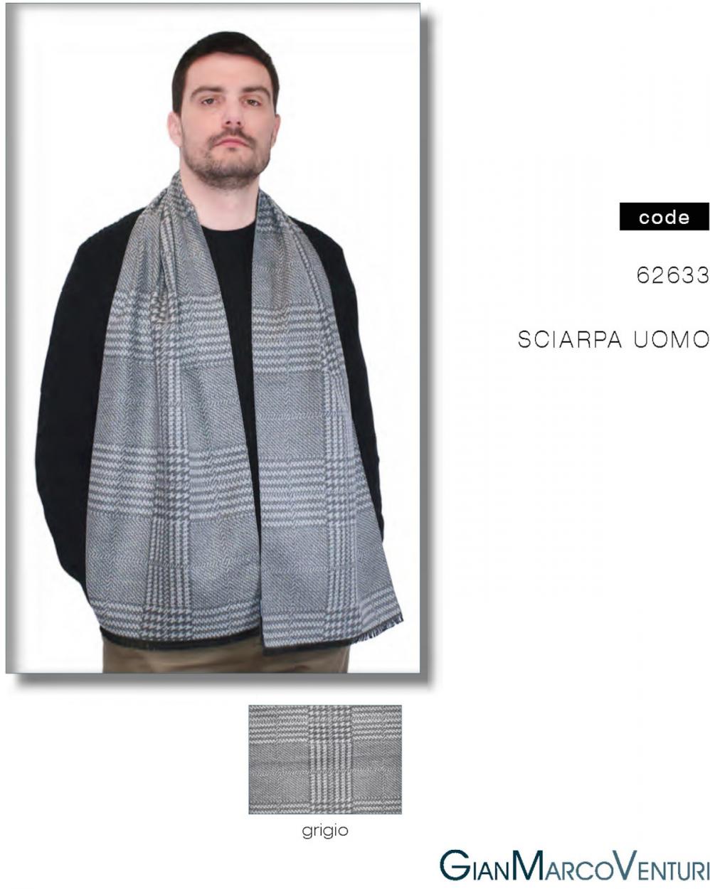 SCIARPA UOMO GRIGIO 62633GR 41100