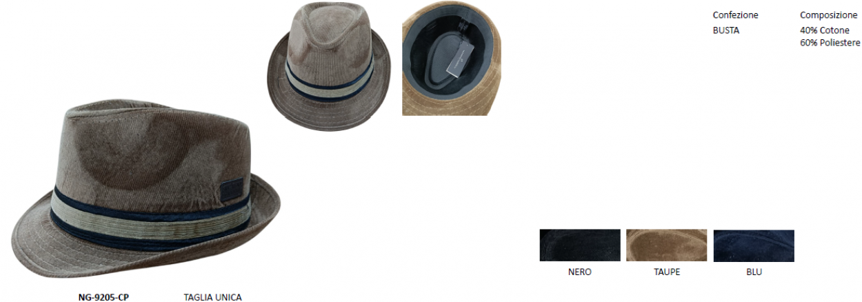 NG9205CP BORSALINO UOMO 55434
