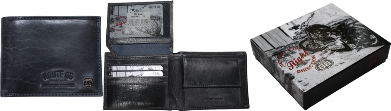 1568/MR2 BL PORTAFOGLI UOMO PELLE BLU 11x9cm 41233