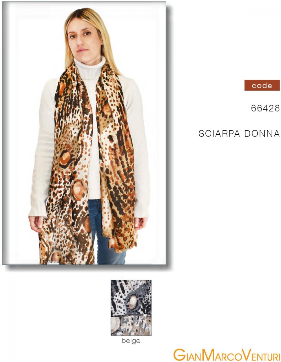 SCIARPA DONNA BEIGE 66428BE 41100