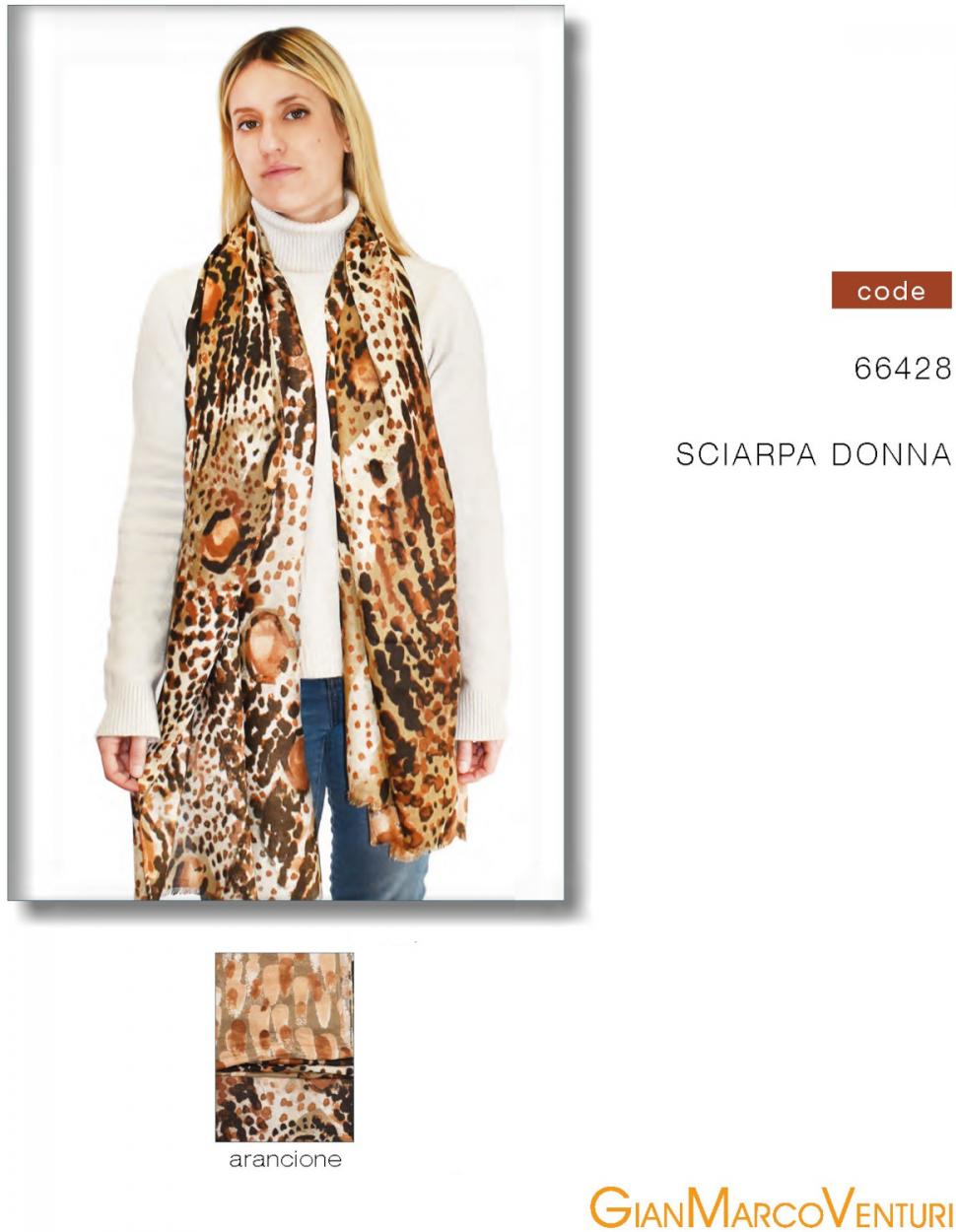 SCIARPA DONNA ARANCIO 66428AR 41100
