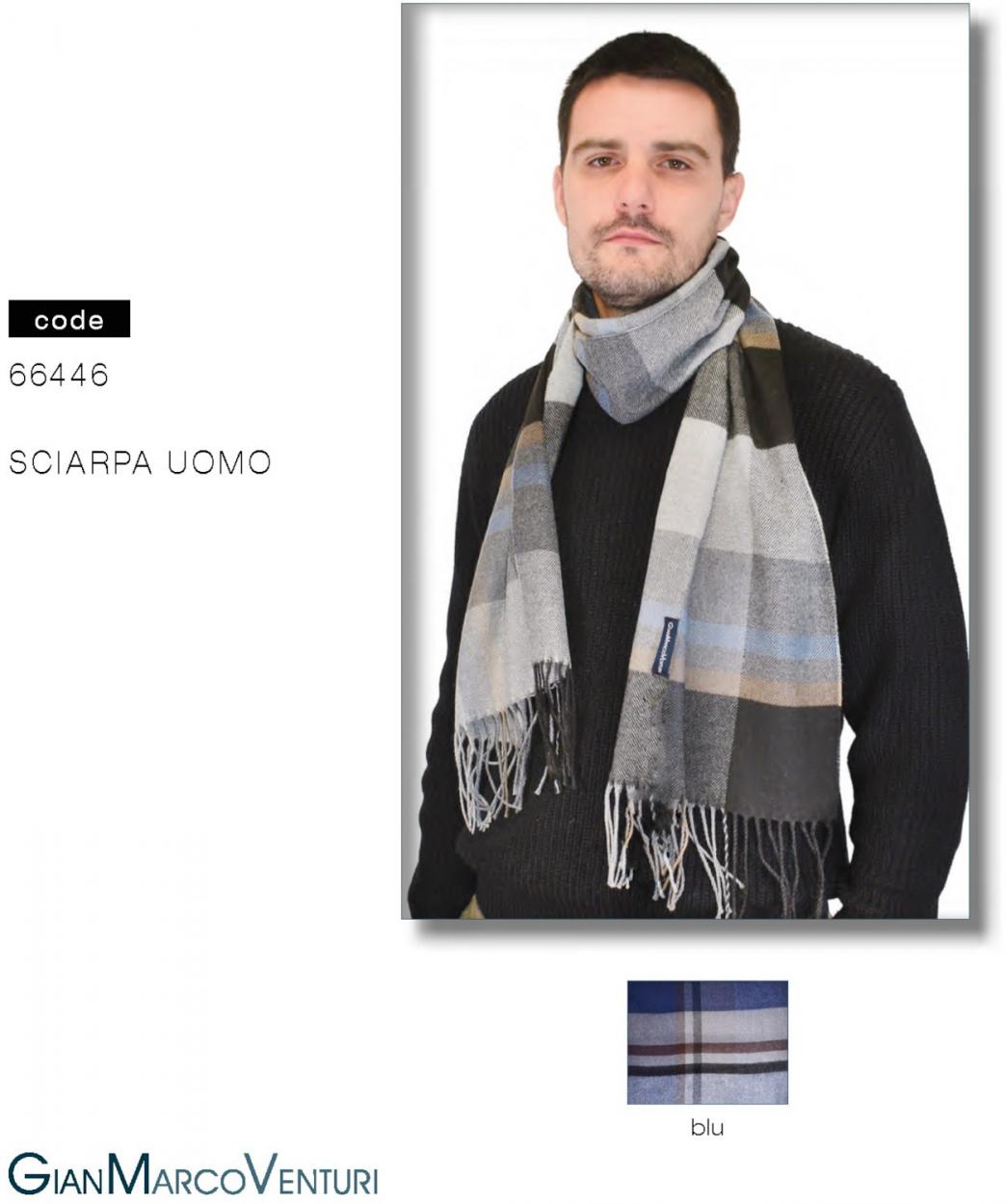 SCIARPA UOMO BLU 66446BL 41100