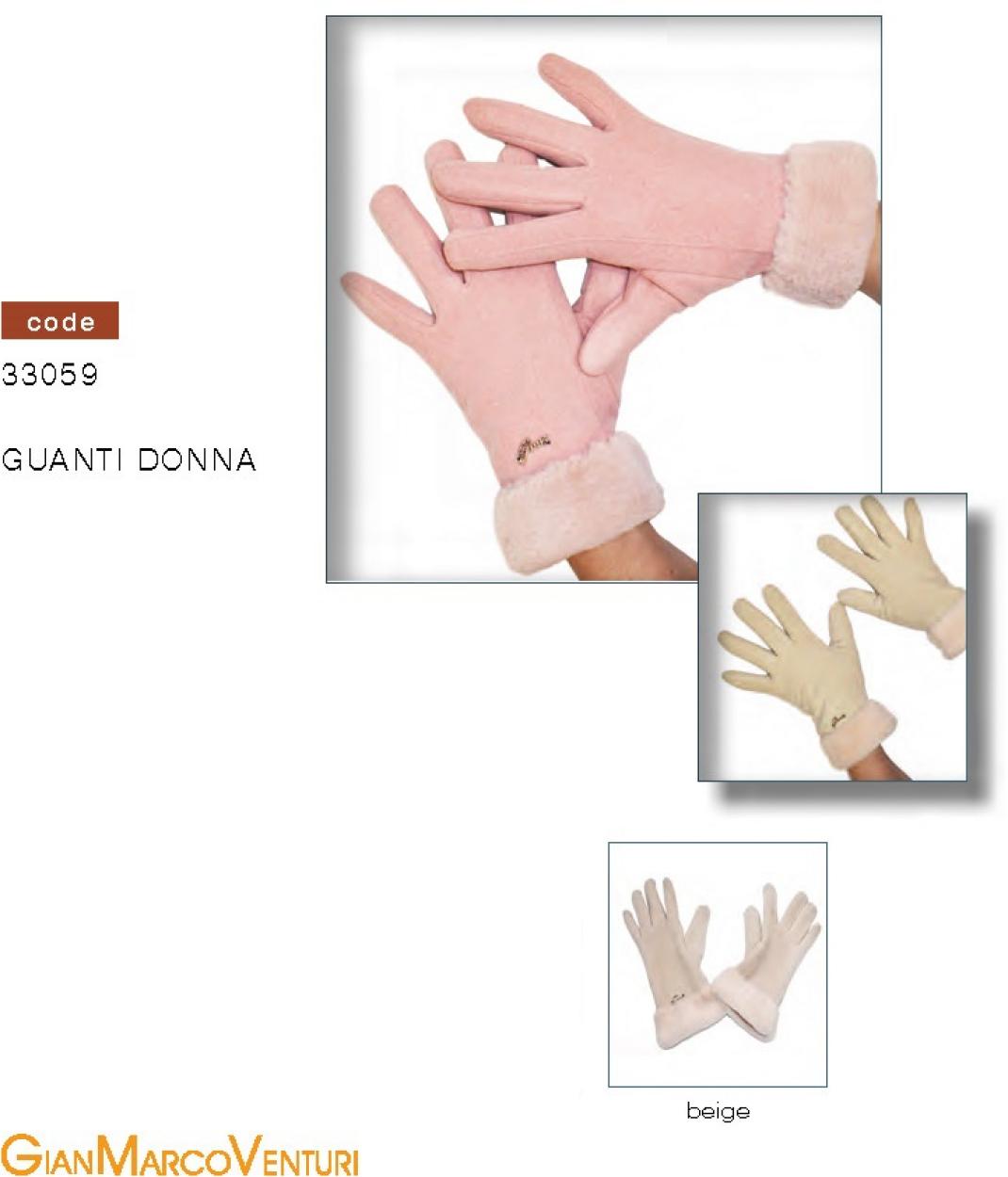 GUANTO DONNA BEIGE 33059BE 41100