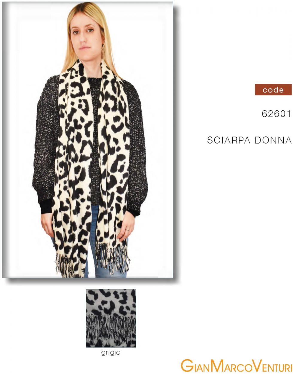 SCIARPA DONNA GRIGIO 62601GR 41100