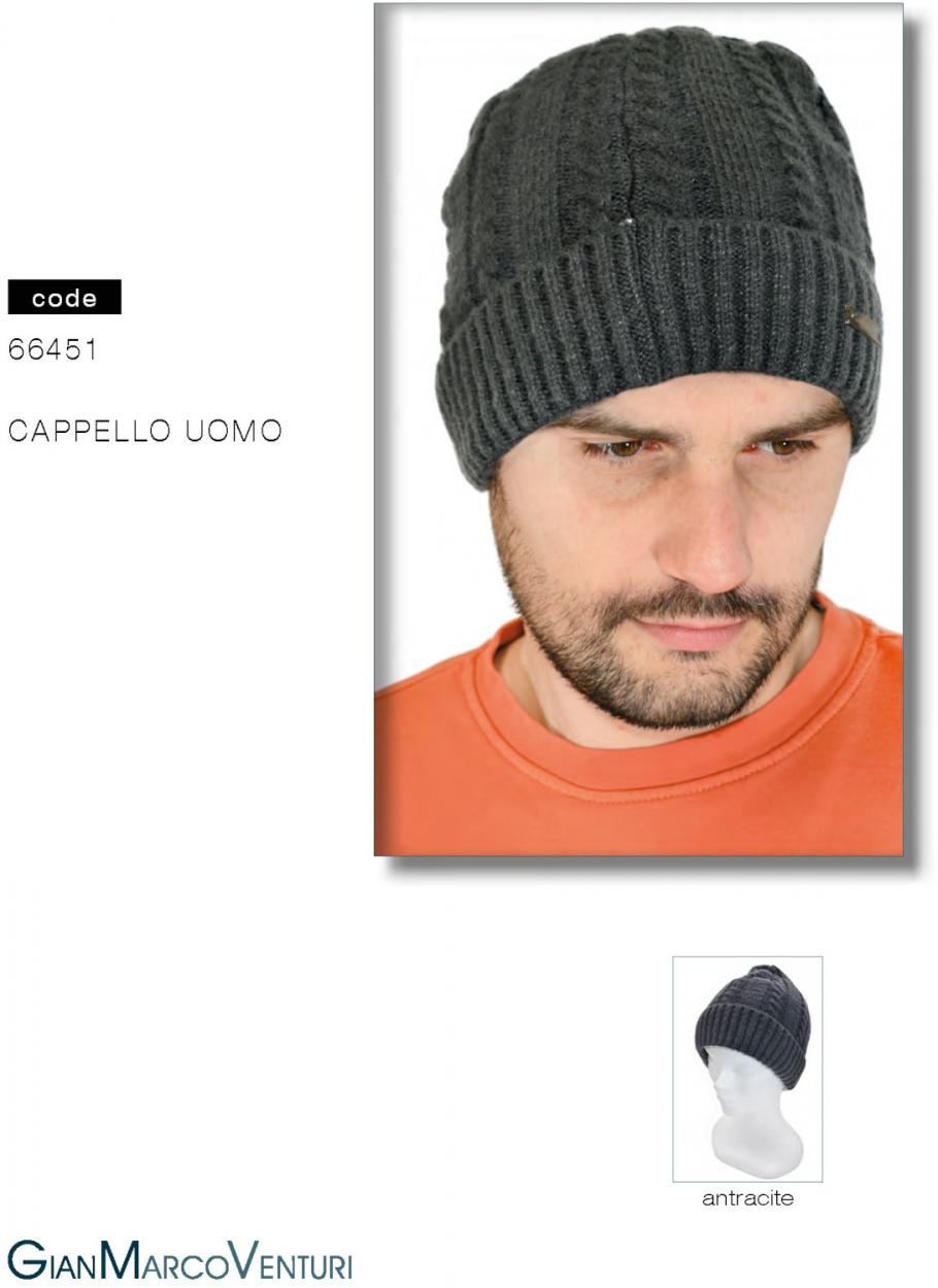 CAPPELLO UOMO ANTRACITE 66451AN 41100