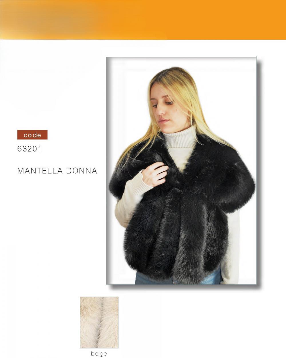 63201BE SCIALLE CON PELO BEIGE 41100