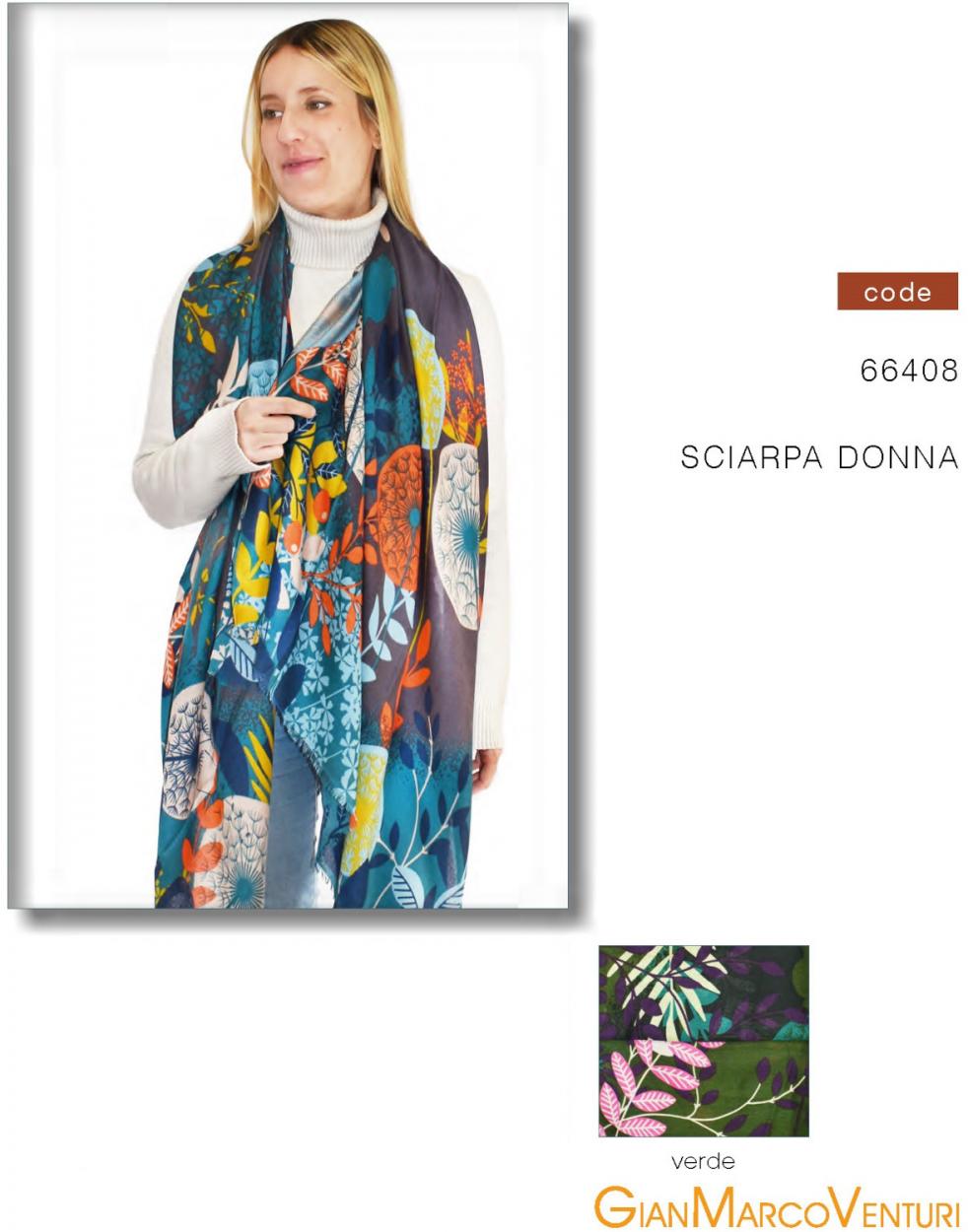 SCIARPA DONNA VERDE 66408VE 41100