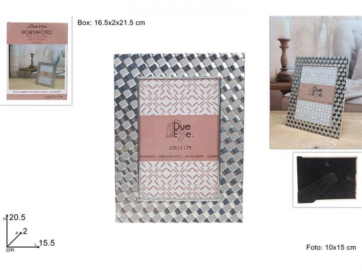 CORNICE PORTAFOTO 10x15cm COLOR ARGENTO 651544 40842