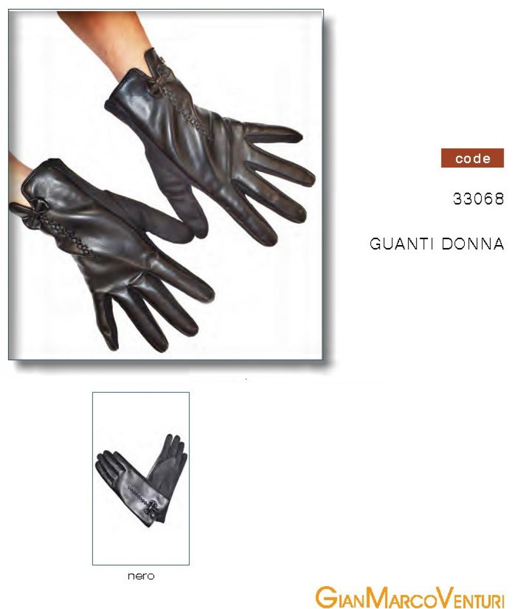 GUANTO DONNA NERO 33068N 41100