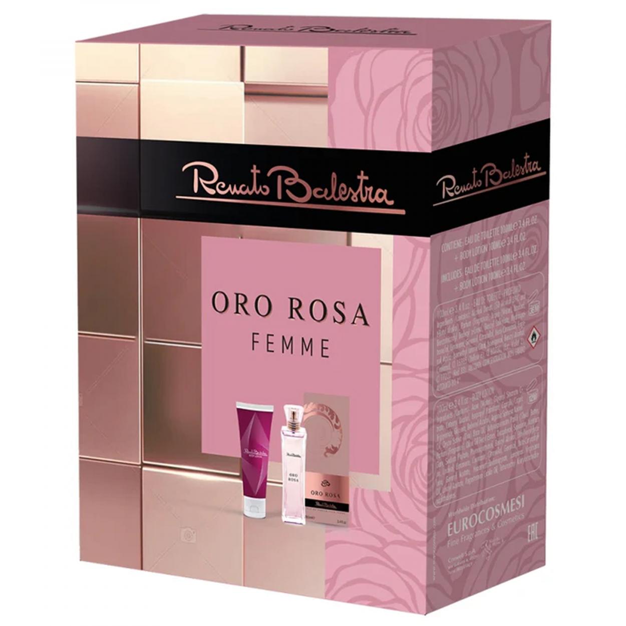 GA2095603 RENATO BALESTRA ORO ROSA EDT 100ml + BODY LOTION 100ml 41454
