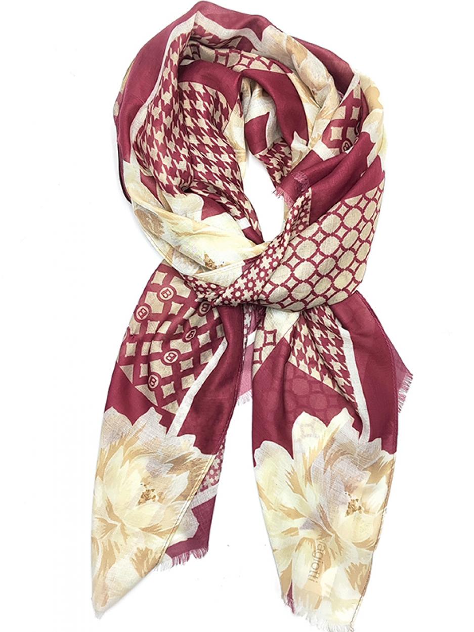 LB25W201-10 SC SCACCHIERA BORDEAUX 80x180cm 55392