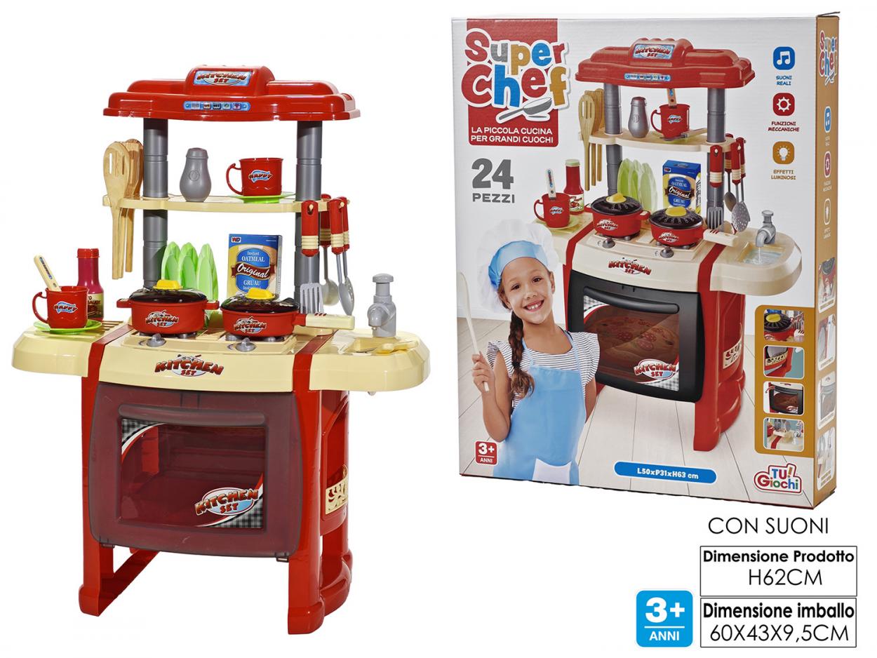 CUCINA SUPER CHEF B/O SUO 24pz 102833 40619