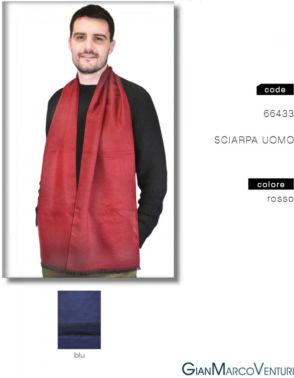 SCIARPA UOMO BLU 66433BL 41100