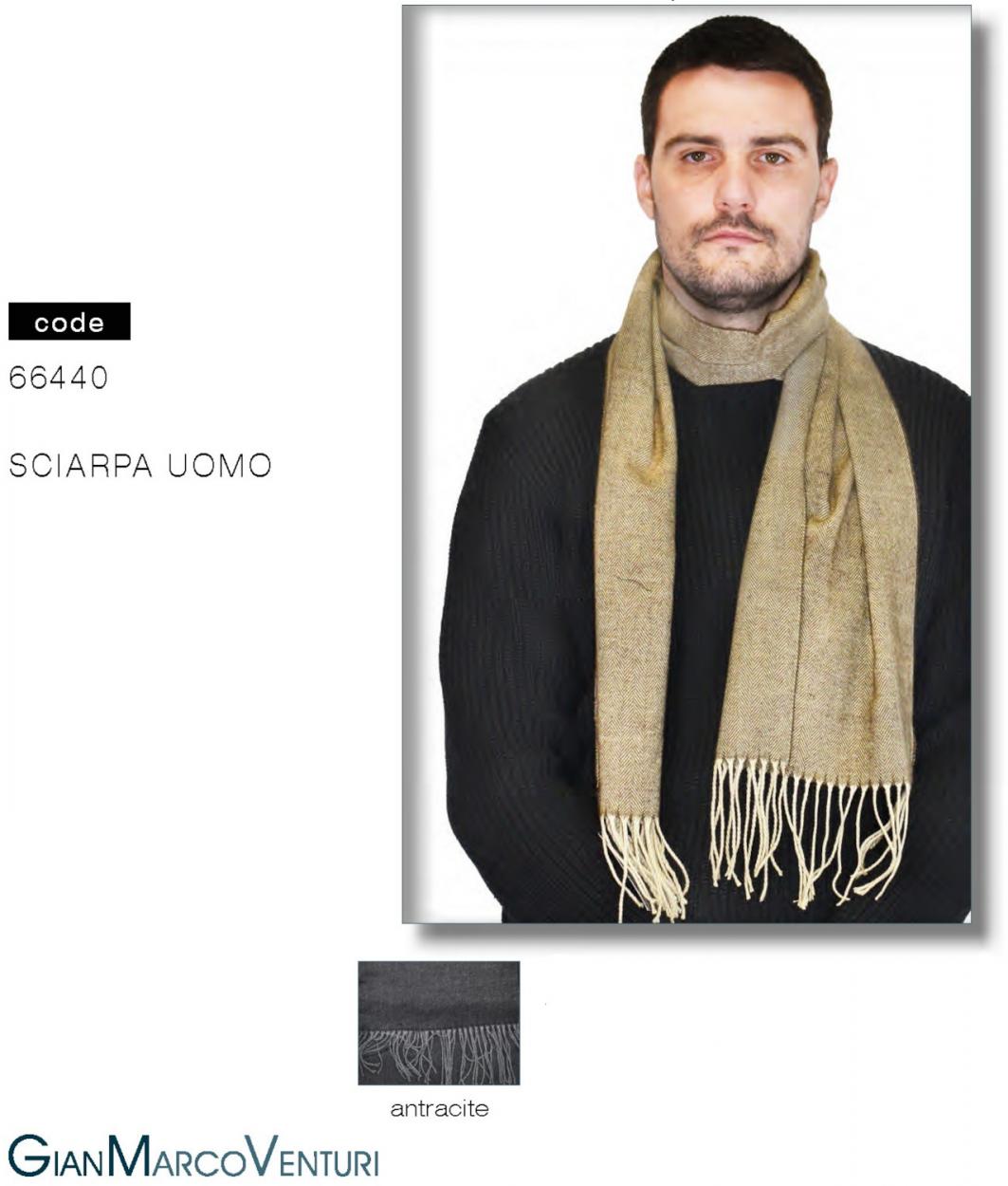SCIARPA UOMO ANTRACITE 66440N 41100