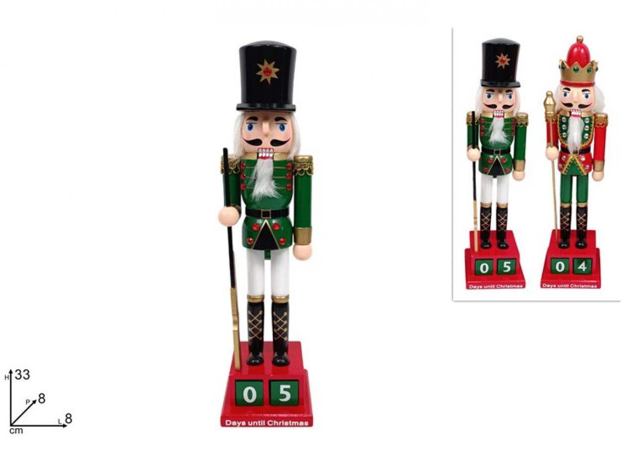 SOLDATO SCHIACCIANOCI 33cm CON CALENDARIO 382548 40649