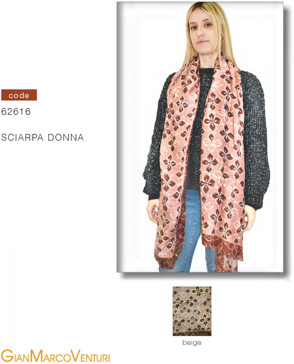SCIARPA DONNA BEIGE 62616BE 41100