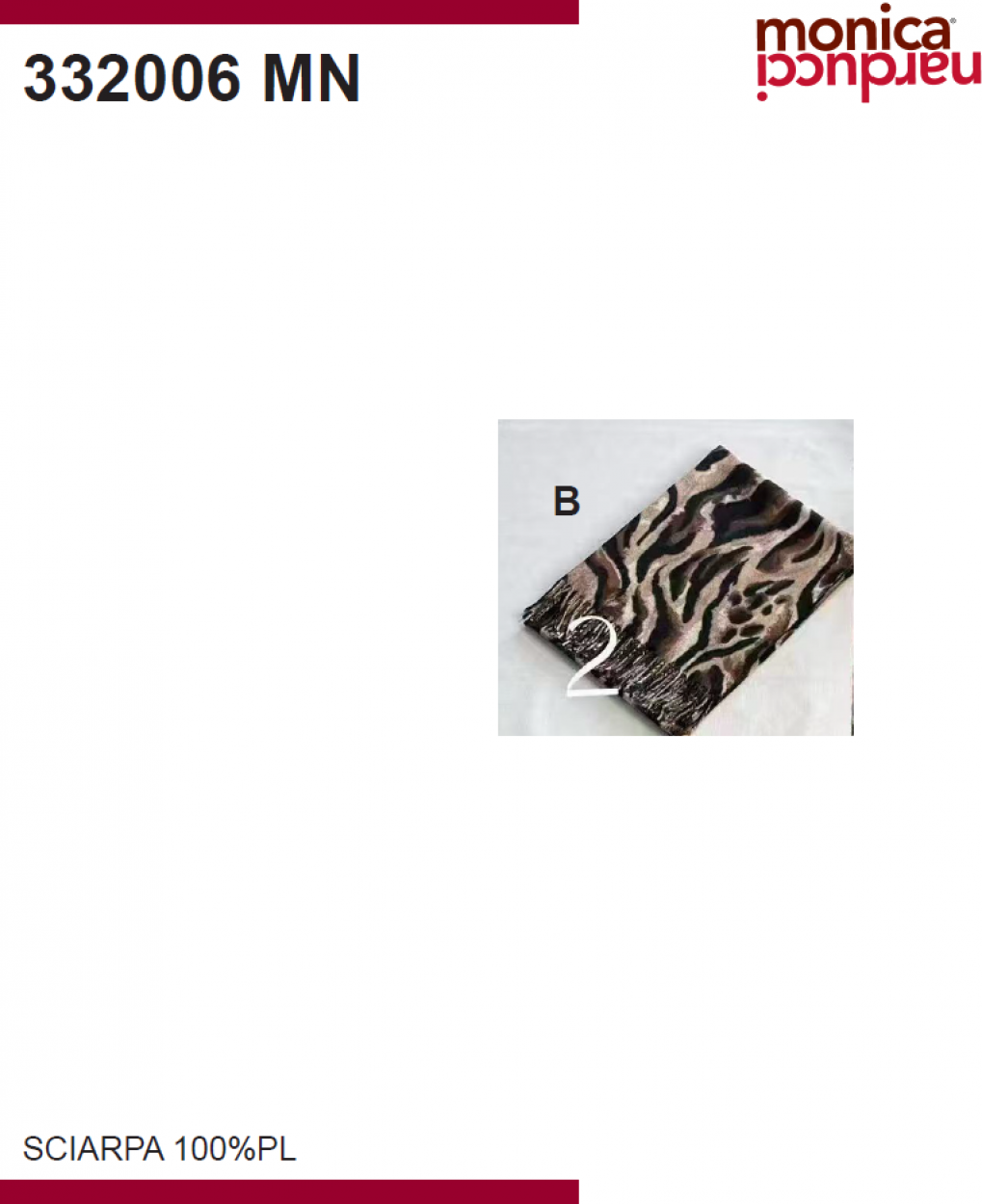 SCIARPA MONICA NARDUCCI 332006 B MN 40351