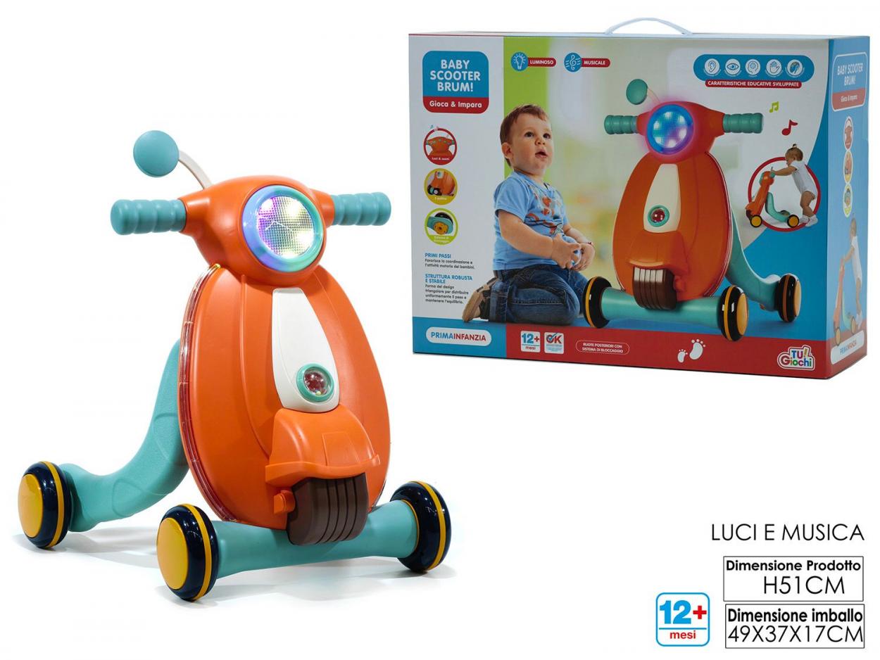 BABY SCOOTER BRUM B/O LU/MUS 102798 40619