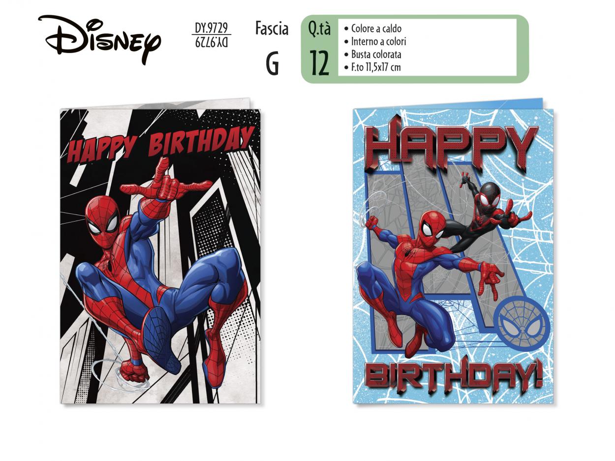 DY9729 BIGLIETTI SPIDERMAN 40631